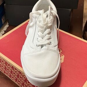 Vans White Canvas Sneakers